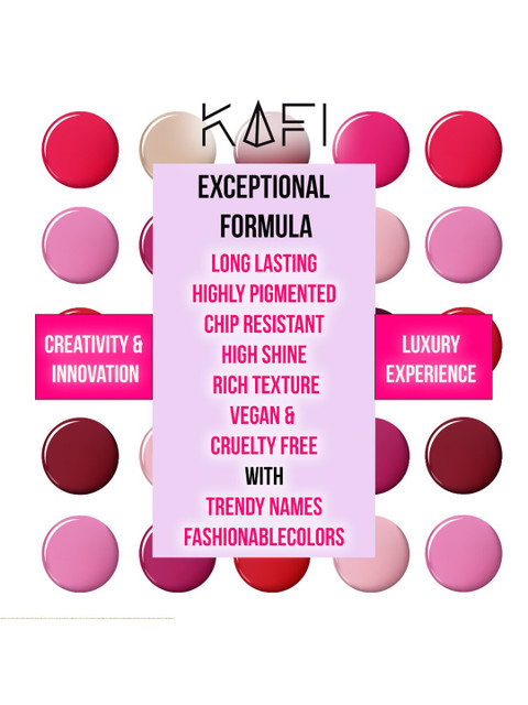 KAFI Shine PRO Long Lasting Nail Lacquer 10ml - Victorious Diva - Image 6