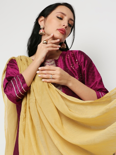 Dupatta Bazaar Khaki Pure Cotton Dupatta - Image 5