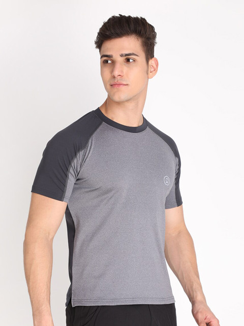 Chkokko Men Grey Training or Gym T-shirt - Image 3