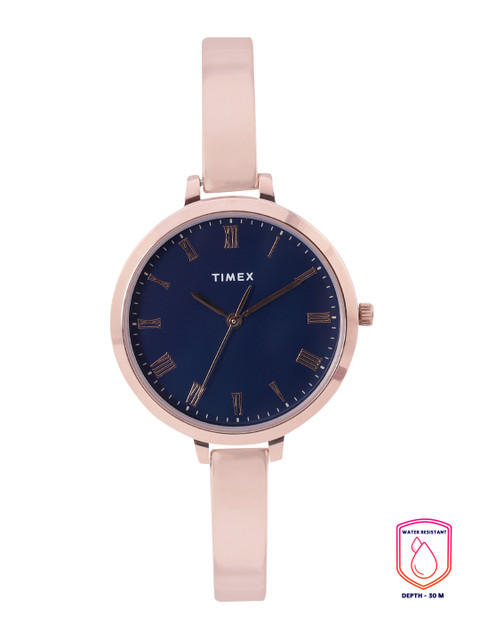 Timex Women Blue Dial Bracelet Style Straps Analogue Watch TWEL12816