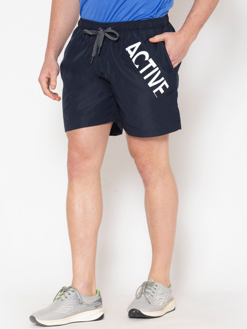 BODYACTIVE Men Navy Blue Sports Shorts - Image 3