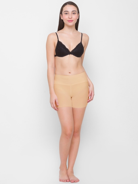 FashionRack Beige Solid Boy Shorts - Image 4