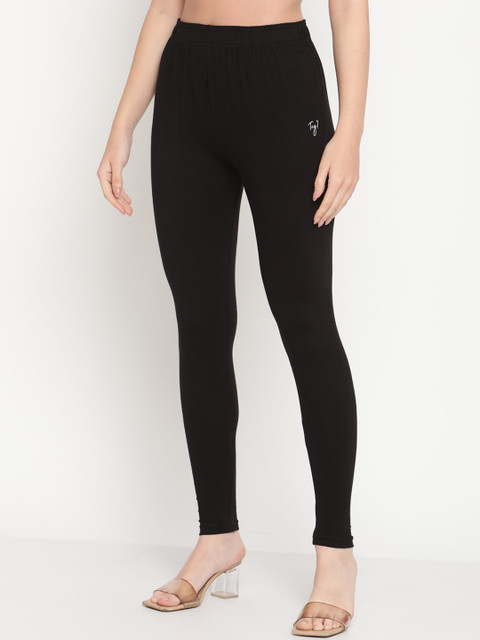 TAG 7 Women Black Ankle-Length Leggings - Image 3