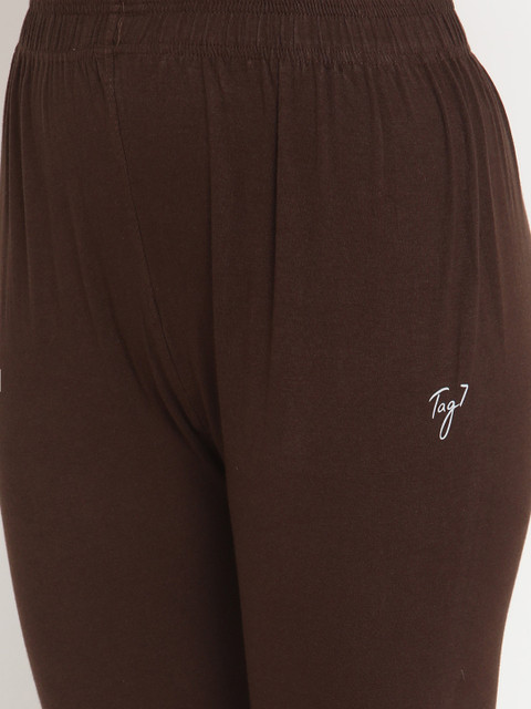 TAG 7 Women Brown Solid Ankle-Length Legging - Image 6