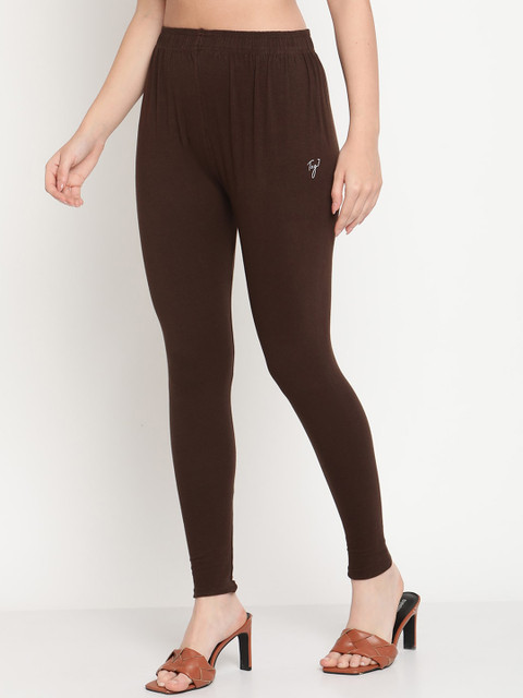TAG 7 Women Brown Solid Ankle-Length Legging - Image 3