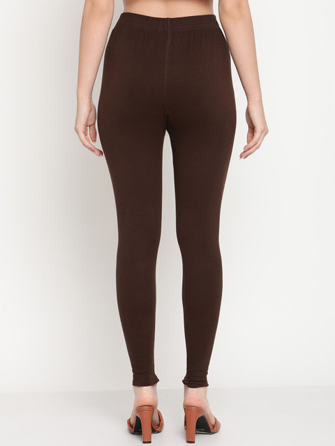 TAG 7 Women Pack Of 2 Solid Comfort-Fit Ankle-Length Leggings - Image 4