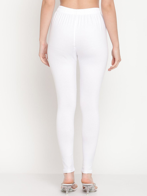 TAG 7 Women Pack Of 2 Solid Comfort-Fit Ankle-Length Leggings - Image 3