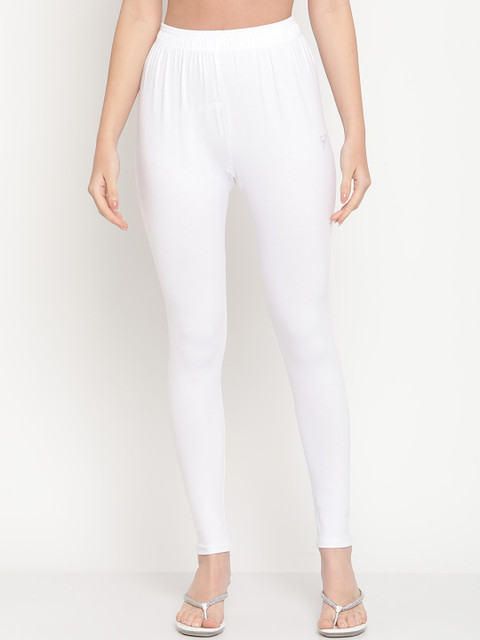 TAG 7 Women Pack Of 2 Solid Comfort-Fit Ankle-Length Leggings - Image 2