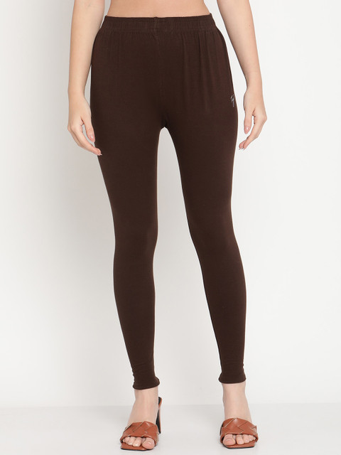 TAG 7 Women Pack Of 2 Solid Ankle-Length Leggings - Image 2