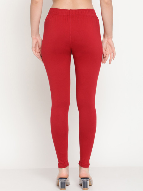 TAG 7 Women Pack Of 2 Solid Ankle-Length Leggings - Image 3