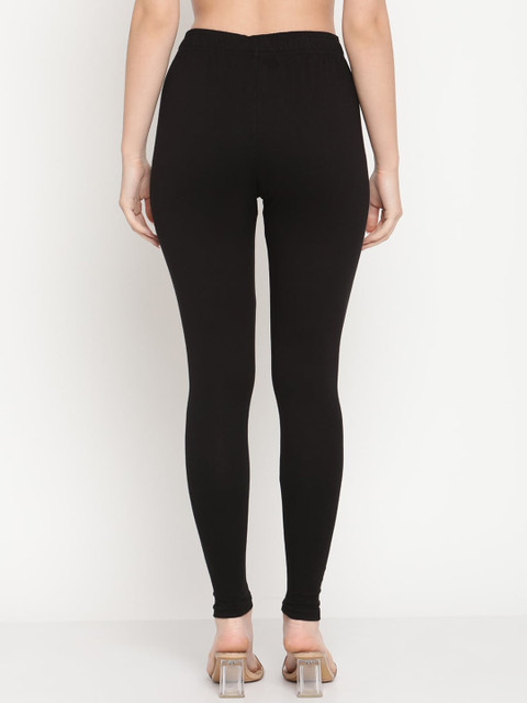 TAG 7 Women Pack Of 2 Solid Comfort-Fit Ankle-Length Leggings - Image 4