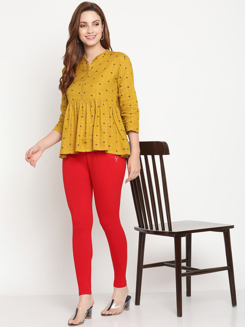 TAG 7 Women Pack Of 2 Solid Ankle-Length Leggings - Image 5
