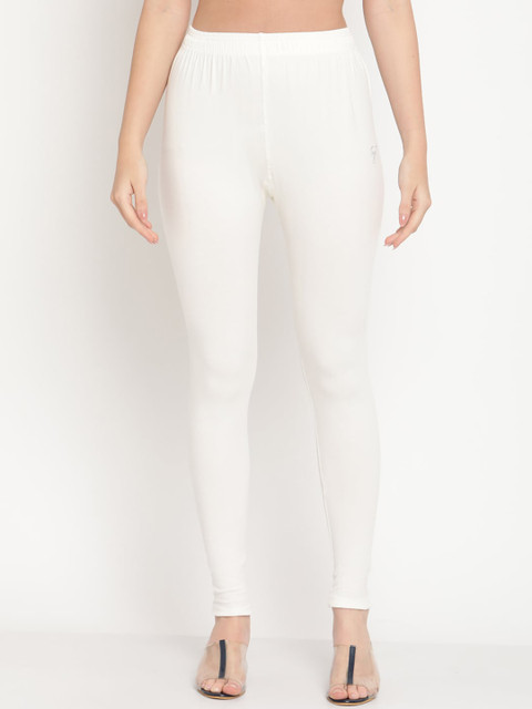 TAG 7 Women Pack Of 2 Solid Comfort Fit Ankle-Length Cotton Leggings - Image 2