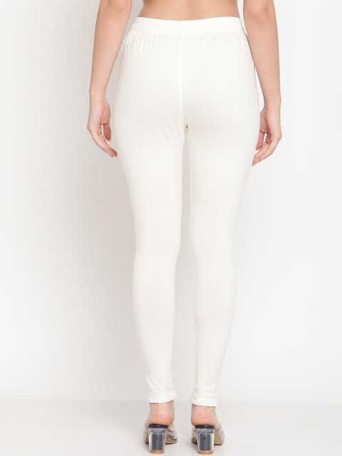 TAG 7 Women Pack Of 2 Solid Comfort Fit Ankle-Length Cotton Leggings - Image 3