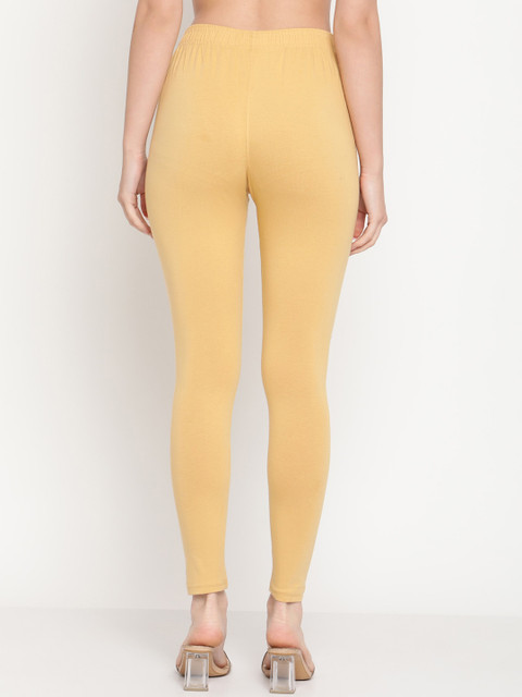 TAG 7 Women Pack Of 2 Solid Comfort Fit Ankle-Length Cotton Leggings - Image 4