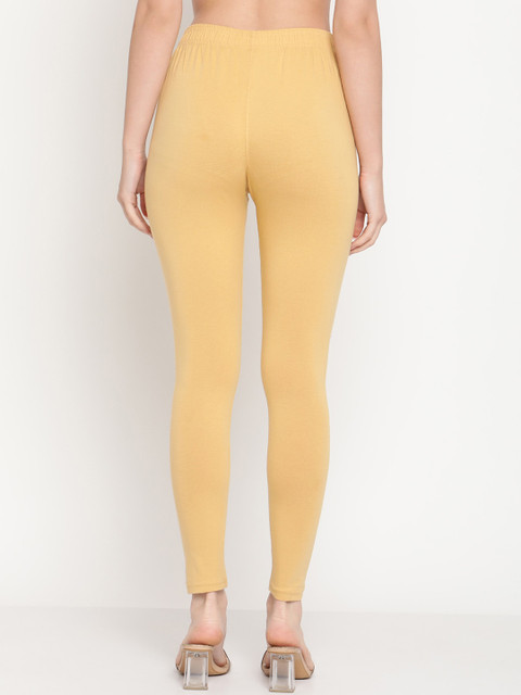 TAG 7 Women Pack Of 2 Solid Comfort-Fit Ankle-Length Leggings - Image 4