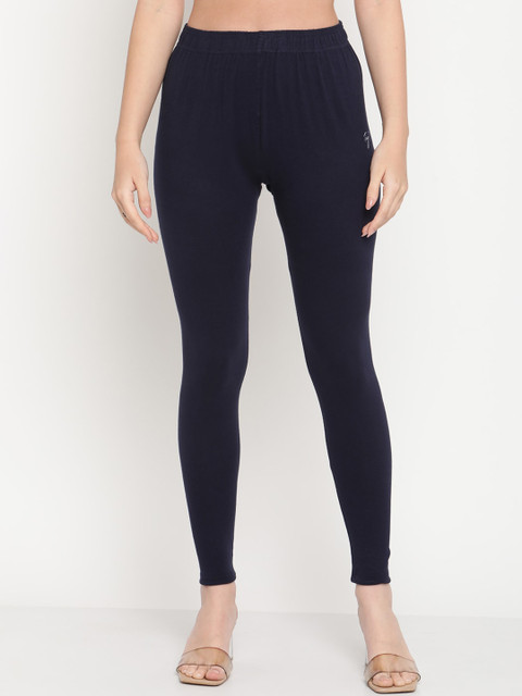 TAG 7 Women Pack Of 2 Solid Comfort-Fit Ankle-Length Leggings - Image 2