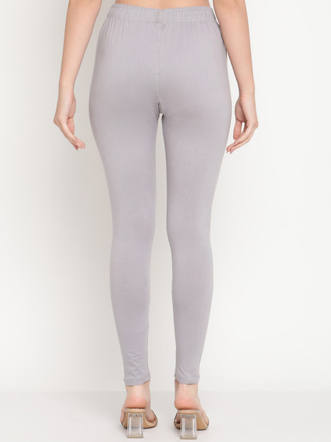 TAG 7 Women Pack Of 2 Solid Comfort-Fit Ankle-Length Leggings - Image 4