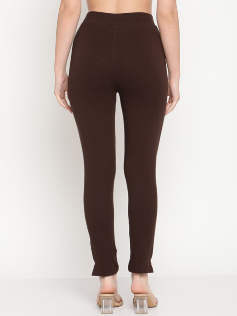 TAG 7 Women Pack of 2 Brown & Black Solid Kurti Pants - Image 4