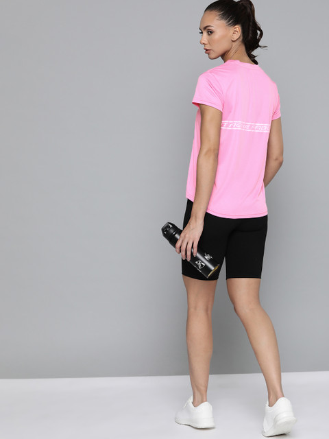 HRX By Hrithik Roshan Training Women WILD ROSE Rapid-Dry Typography Tshirts