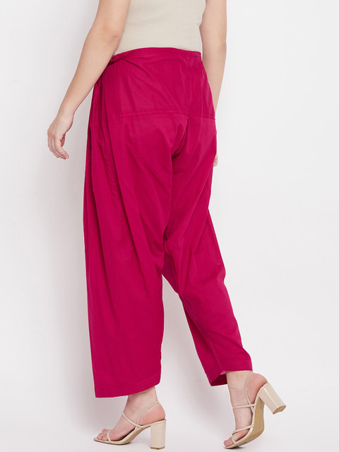 Clora Creation Women Pack Of 2 Solid Pure Cotton Salwars - Image 4