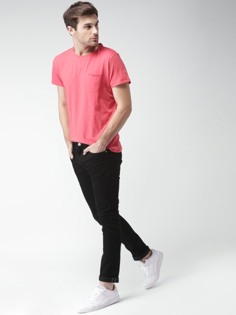 Mast & Harbour Men Black Skinny Fit Stretchable Jeans