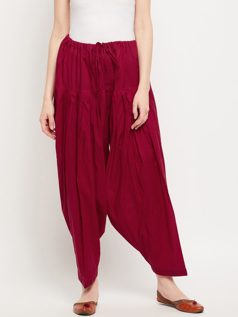 Clora Creation Women Pack Of 2 Solid Pure Cotton Salwars - Image 2