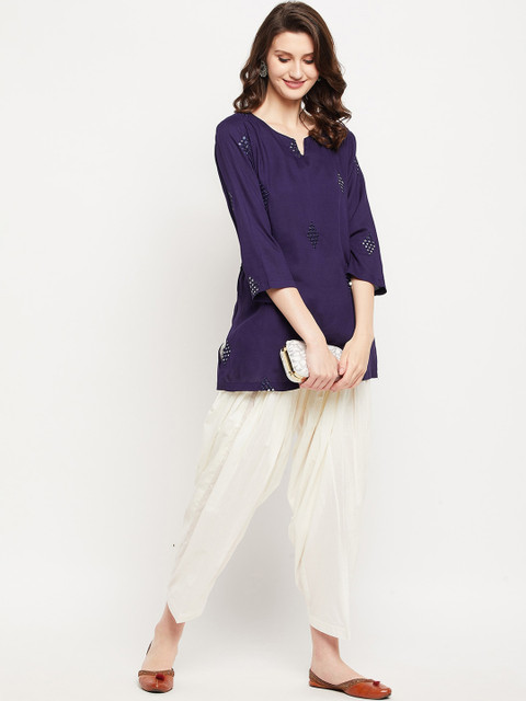 Clora Creation Women Pack Of 2 Solid Pure Cotton Loose Fit Salwar - Image 5