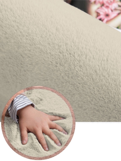 LUXEHOME INTERNATIONAL Beige Solid Anti-Skid Doormat - Image 5