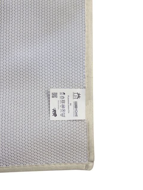 LUXEHOME INTERNATIONAL Beige Solid Anti-Skid Doormat - Image 3
