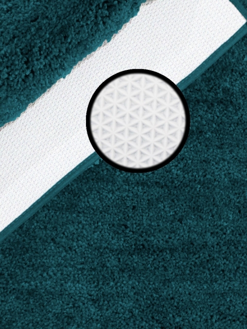 LUXEHOME INTERNATIONAL Teal Blue Runner - Image 3