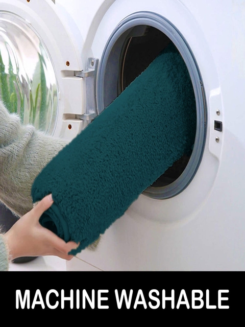 LUXEHOME INTERNATIONAL Teal Blue Runner - Image 5