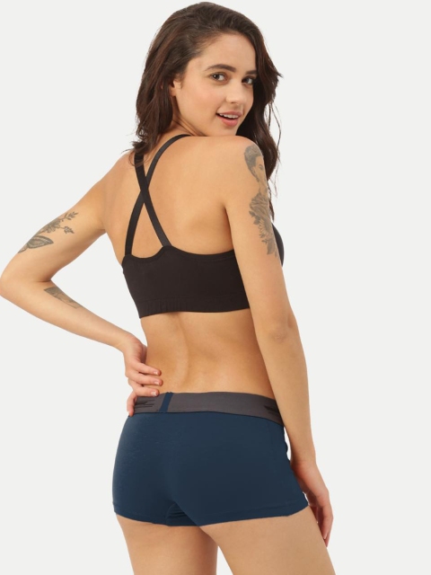 FREECULTR Women Blue Anti Bacterial Boy Shorts - Image 6