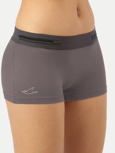 FREECULTR Women Grey Anti Microbial Boy Shorts - Image 3