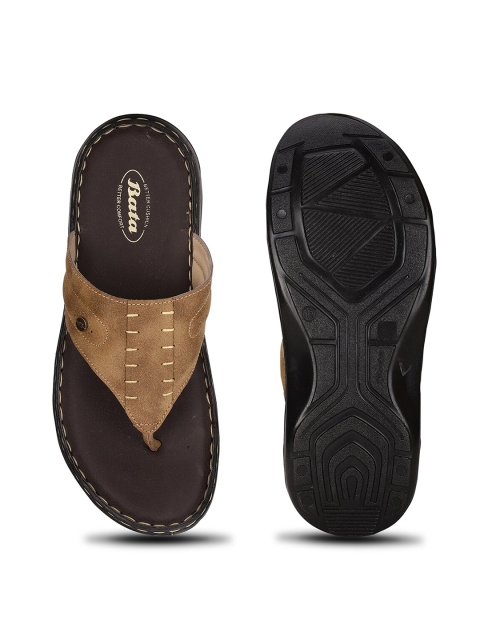 Bata Men Brown Comfort Sandals - Image 4