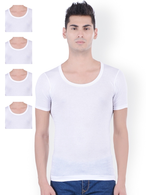 Bigboss Pack of 5 White Innerwear Vests MDVE-02-PO5