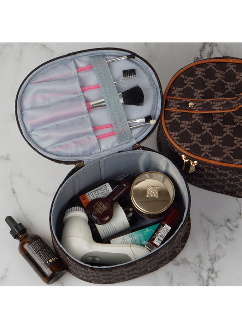 NFI essentials Brown & Black Set Of 2 Cosmetic Boxs - Image 3