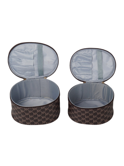 NFI essentials Brown & Black Set Of 2 Cosmetic Boxs - Image 4