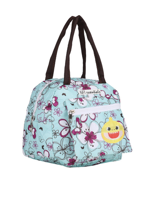 NFI essentials Women Blue & White Printed Lunch Bag - Image 3