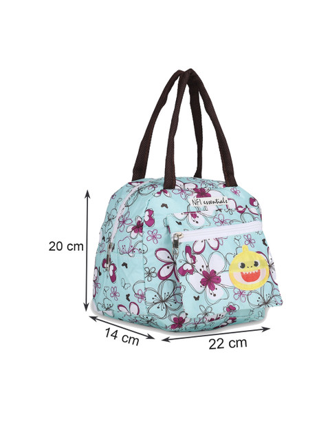 NFI essentials Women Blue & White Printed Lunch Bag - Image 5