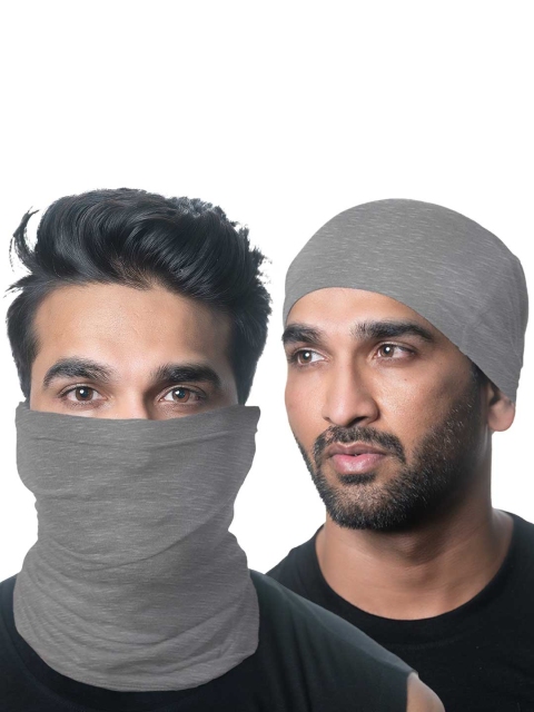 Heelium Unisex Pack of 2 Bamboo Soft Odour-free & Breathable Multipurpose Bandana