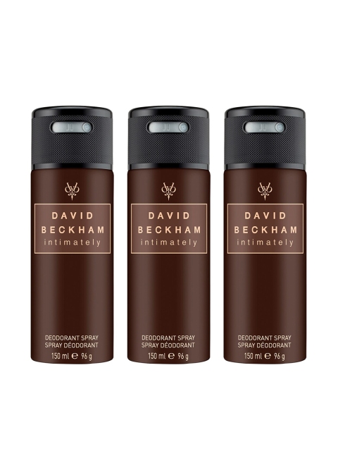 DAVID BECKHAM Men Set of 3 Intimately Deodorant Body Spray - 150 ml Each