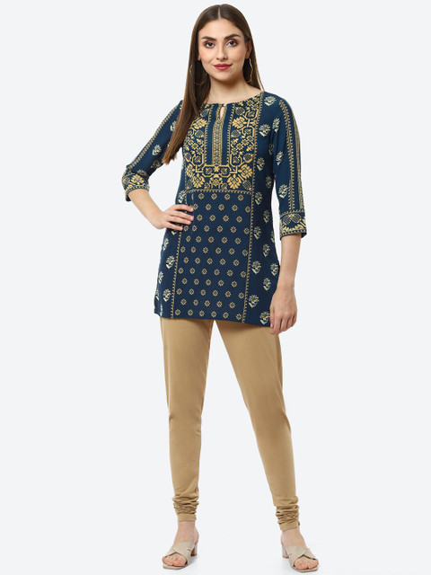 Biba Women Camel Brown Solid Knitted Leggings - Image 5