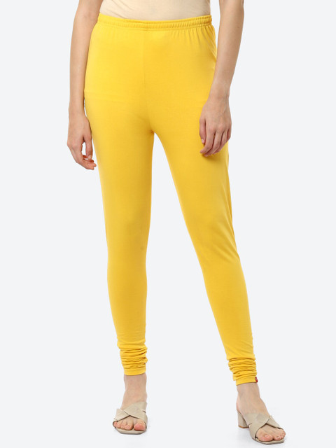 Biba Yellow Ankle Length Leggings