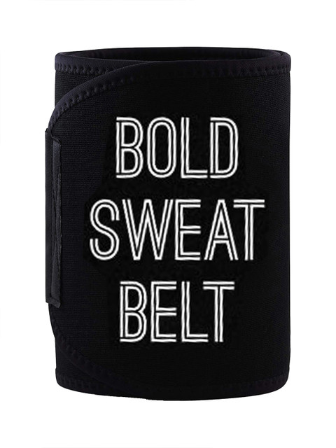 BOLDFIT Unisex Black & White Printed Sweat Belt