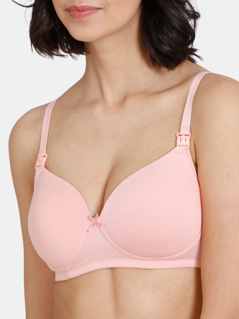Zivame Pink Non Padded Maternity Bra - Image 5