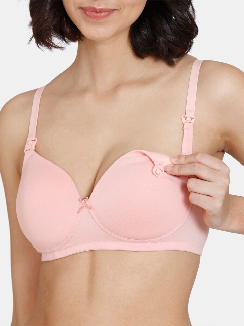 Zivame Pink Non Padded Maternity Bra - Image 4