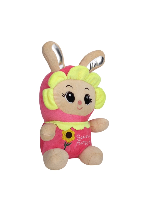 DearJoy Infants Pink & Yellow Cute Sunflower Lightweight Bunny Doll - Image 4
