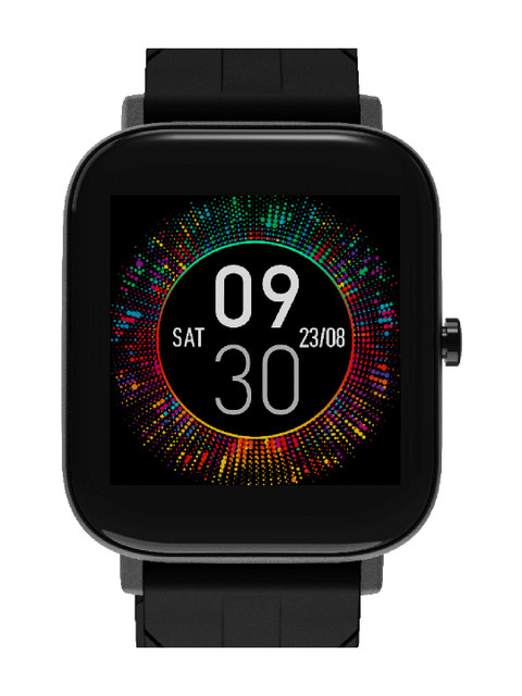 WINGS Strive 100 with Real SPO2 Large Display Smartwatch - Black