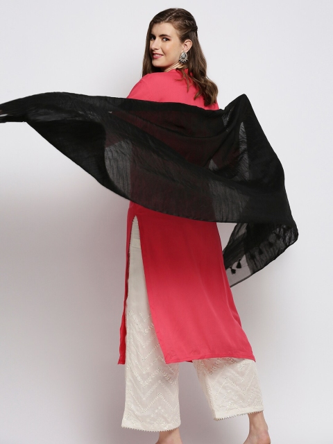 Dupatta Bazaar Black Linen Dupatta - Image 5